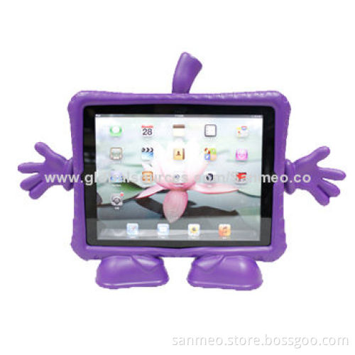 New Lovely 3D Cute Cartoon Children's Soft Thick Foam Standing Cover Case for iPad 2/3/4